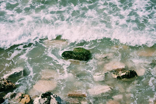 Srdce Tvaru Skály Moři Voda — Stock fotografie