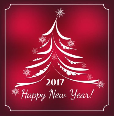 Mutlu yeni yıl arka plan, el ilanları ve tebrik kartı Noel ağacı için