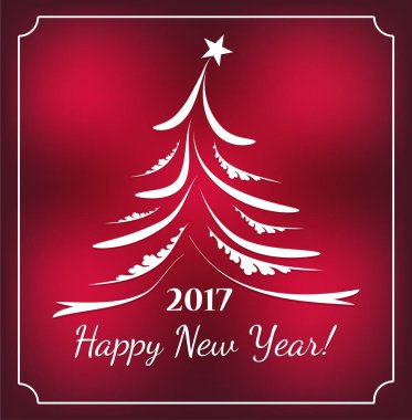 Mutlu yeni yıl arka plan, el ilanları ve tebrik kartı Noel ağacı için