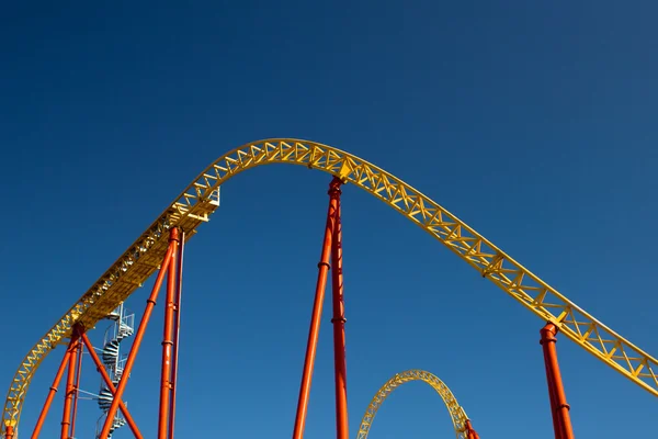 The roller coaster attraction on the sky background — Stock Photo, Image