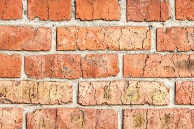 Eski grunge tuğla duvar çatlakları doku ile