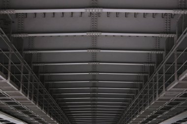 Metal köprü ayrıntıları alt inşaat kapatmak