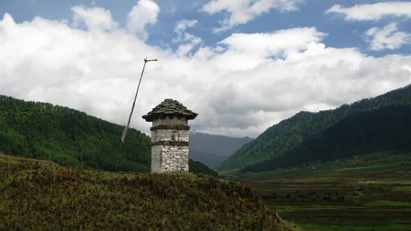 Paisaje del valle de Phobjikha — Foto de Stock