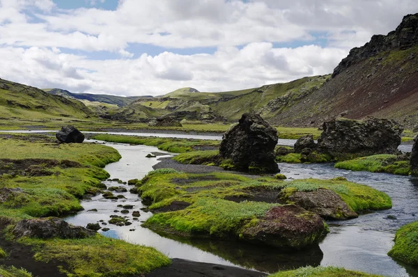 Каньон Элджья, Южная Исландия — стоковое фото