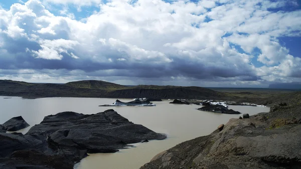 Svinafelljokull tó — Stock Fotó