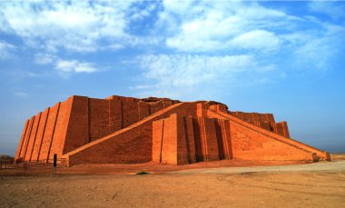 Geri yüklenen ziggurat antik senin, Sümer Tapınağı, Irak