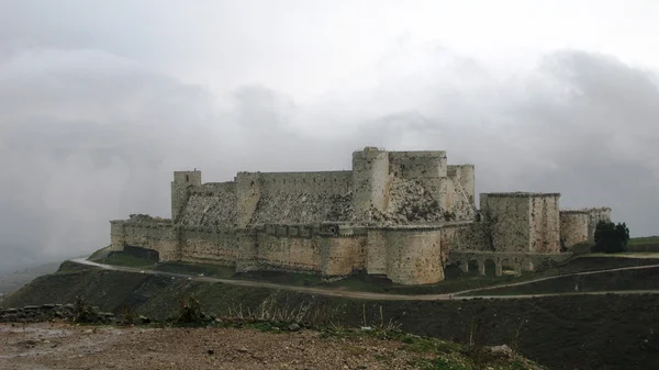 Vista para o Castelo de Krak des Chevaliers — Fotografia de Stock