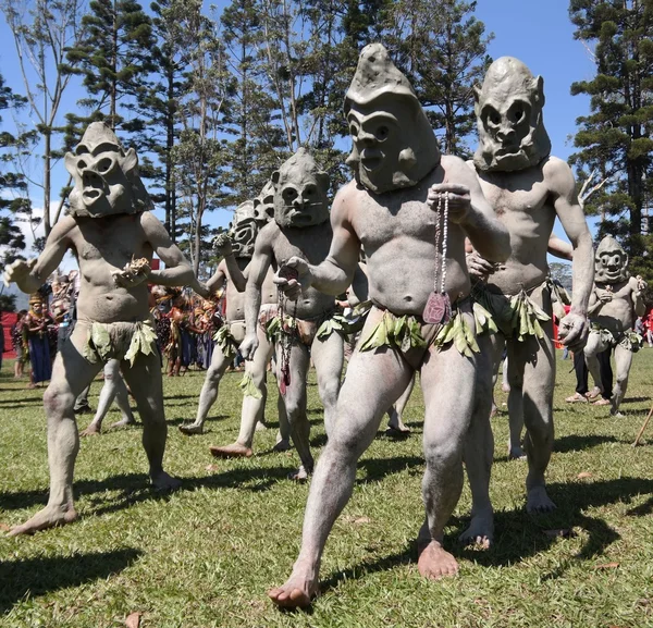 Mudman племені в гору Хаген фестиваль — стокове фото