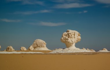 Soyut doğa beyaz çöl, Sahara Mısır Heykel Sergisi