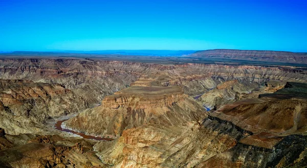 Landscape of oldest in the world Fish river Canyon Namibia — Stock Photo, Image