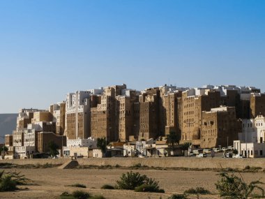 Shibam çamur gökdelenler Panoraması, Hadhramaut Yemen