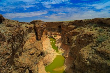 Sesriem canyon of Tsauchab river, Sossusvley Namibia clipart