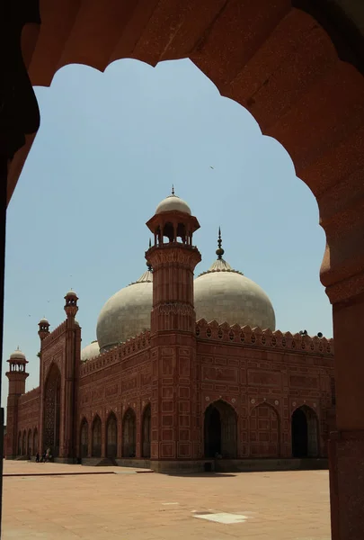 Προσευχή αίθουσα του Badshahi ή αυτοκρατορικό Τζαμί, Lahore Πακιστάν — Φωτογραφία Αρχείου