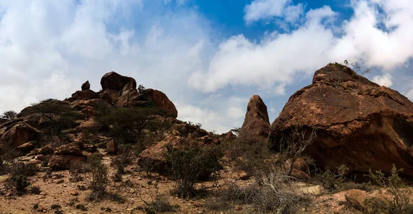 Höhlenmalerei laas geel rock exterior, hargeisa, somalia — Stockfoto