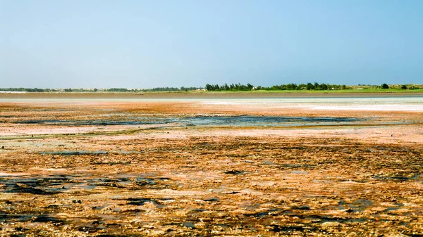 Panorama des Retba-Sees in der Nähe von Dakar Senegal — Stockfoto