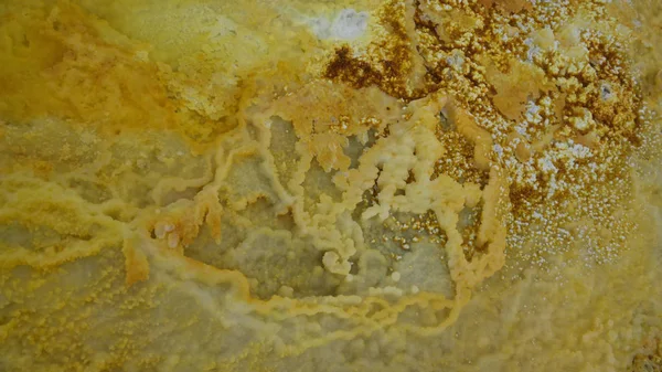 Textura salina dentro del cráter volcánico Dallol Depresión de Danakil, Afar Etiopía — Foto de Stock