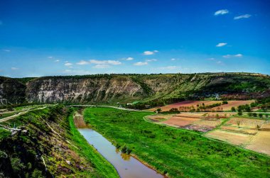 Manzara Reut Nehri Orhey bölge Moldova