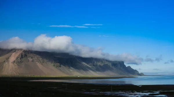 Panorama över Hornafjordur och Stokksnes östra Island — Stockfoto