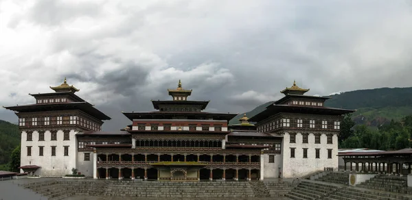 Vista exterior a Tashichho dzong, Thimphu Bután — Foto de Stock