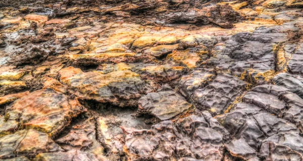 Textura salina dentro del cráter volcánico Dallol Depresión de Danakil, Afar Etiopía — Foto de Stock