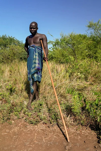 Mursi 部族マニン民族衣装 — ストック写真