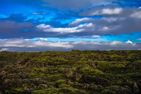 Landscape of Lakagigar volcanic valley, central Iceland — Stock Photo, Image