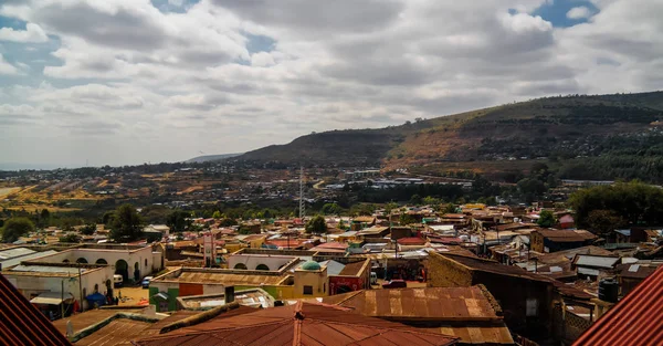 Vista panorámica aérea a la antigua ciudad de Harar aka jugol Etiopía — Foto de Stock