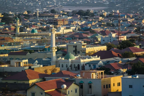 Vista aérea para Hargeisa, a maior cidade da Somália — Fotografia de Stock