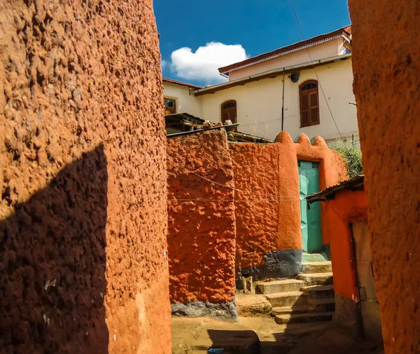 Coloured streets in the Jugol, Harar, Ethiopia — Stock Photo, Image