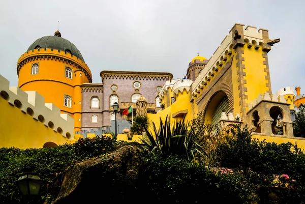 Panoráma kilátás Pena palota, Sintra, Portugália — Stock Fotó