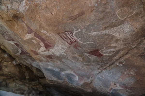 Jeskynní malby a petroglyfy Laas Geel poblíž Hargeysa Somálsko — Stock fotografie
