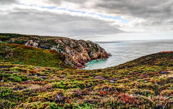 Vista panorámica del océano Atlántico desde Cabo da Roca en Portugal —  Fotos de Stock