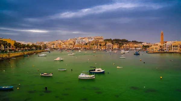 Blick auf die Marsaskala-Bucht, Malta — Stockfoto