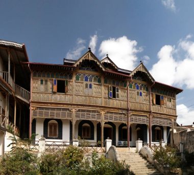 Dış görünümüne Rimbaud evi ve Müzesi, Harar, Jugol, Etiyopya