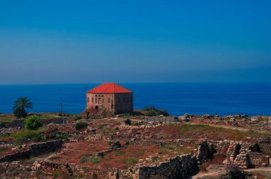 Antik Byblos harabe, Jubayl Lübnan Panorama görünümünü