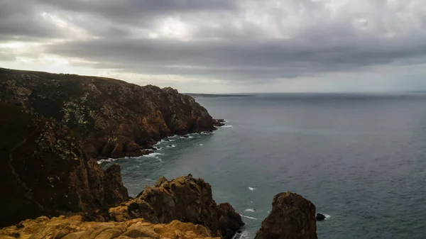 Vue sur l'océan Atlantique depuis Cabo da Roca au Portugal — Photo