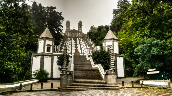 Scala per Santuario do Bom Jesus do Monte, Braga, Portogallo — Foto Stock