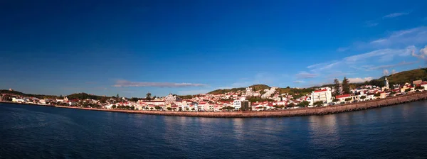 Sea view to Horta marina and city, Faial island, Azores, Portugal — Stock Photo, Image