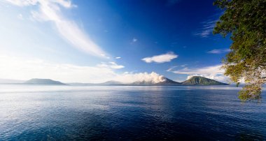 Tavurvur yanardağ, Rabaul, yeni Britanya Adası, Papua Yeni Gine, patlama