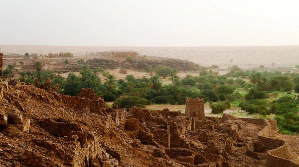 Ruinen der Festung Ouadane in Sahara, Mauretanien — Stockfoto