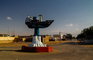 Tekne anıt Merkezi Berbera-09.01.2016 Berbera, Somali'deki