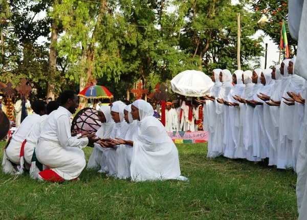 Церемонія нагородження Meskel, Святий хрест знаходження фестиваль - 26.09.2012 Бахр-Дар, Ефіопія — стокове фото