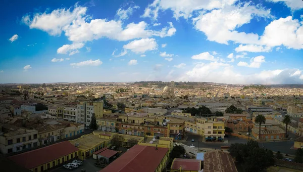 Vista aérea a Asmara, capital de Eritrea — Foto de Stock