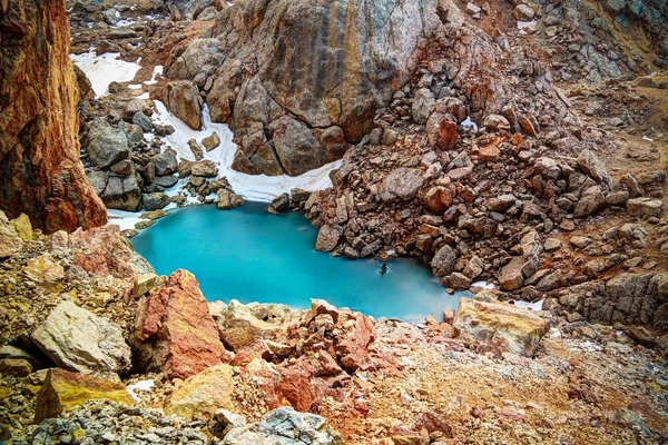 ISED meer in Schalbus-Dag berg, Dagestan, Kaukasus Rusland — Stockfoto