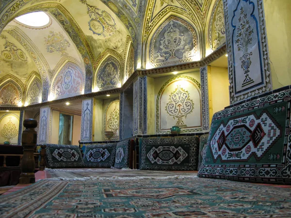 Veduta interna del Sultano Amir Ahmad Bathhouse, Kashan Iran — Foto Stock