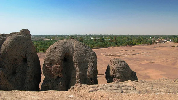 Blick auf den westlichen Deffufa-Tempel in Kerma, Nubien, Sudan — Stockfoto