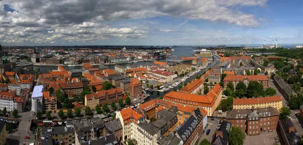 Kopenhag şehir, Danimarka panoramik hava cityscape