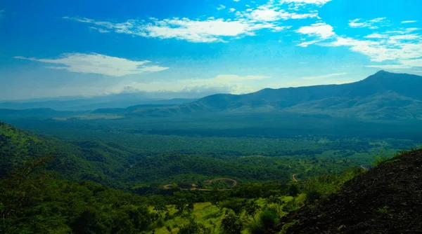 Vista aerea del Parco Nazionale di Mago, Valle dell'Omo, Etiopia — Foto Stock