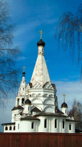 Вид на Богоявленский храм в Красном на Волге, Костромская область, Россия , — стоковое фото