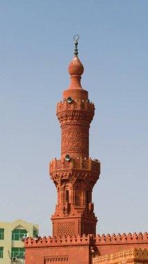 Exterior view to Great Masjid Minaret, Khartoum, Soudan clipart